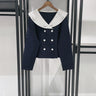 Women's Fashion Embroidered Hollow-Out Lace Knitted Coat